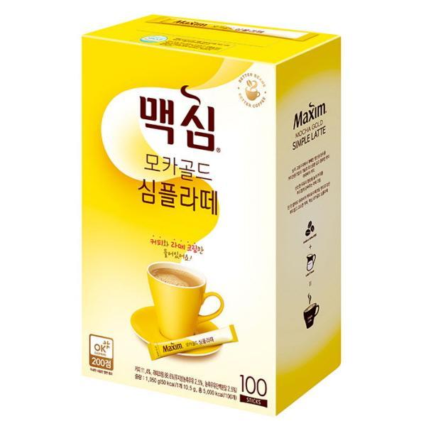 심플라떼 모카골드 커피믹스 맥심 10.5gX100T 동서식품