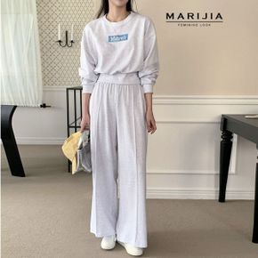 Merci 크롭 티+핀턱 와이드 팬츠 MSTA51068_P387499663
