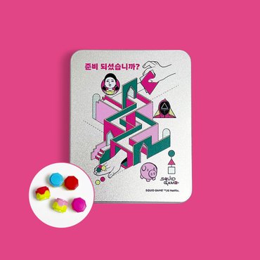 오드삭스 오징어게임2 놀이세트(제기/공기)