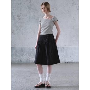Midi Flare Skirt  Black (KE6327M045)