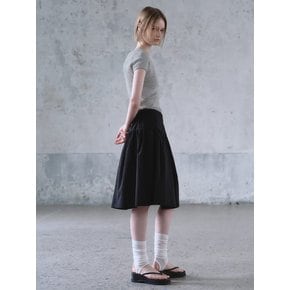 Midi Flare Skirt  Black (KE6327M045)