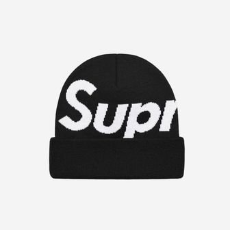  슈프림 빅 로고 비니 블랙 Supreme Big Logo Beanie Black