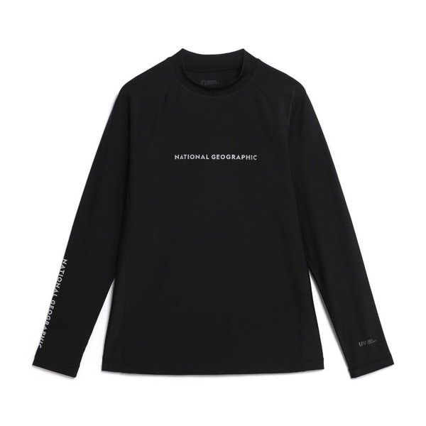 [여주점] N242MRG410 남성 래글런 소매 긴팔 래쉬가드 카본 블랙