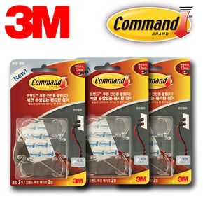 3M 투명 선정리 12mm 대형전선 클립 6P