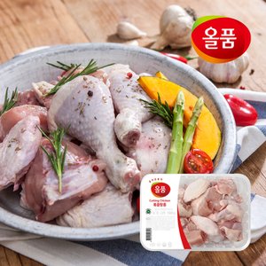 올품 국내산 닭볶음탕용 생닭(닭절단육)11호*4팩(1000g*4)