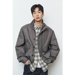 Oversize Raglan High Neck Jumper_Grey_LSTD0JP41M