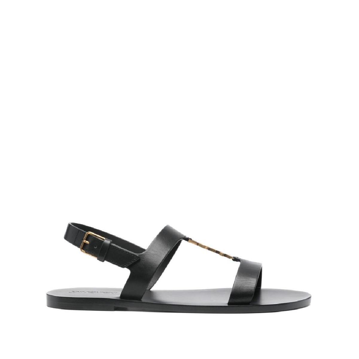 【Saint Laurent】 メンズ サンダル 818108DWEDD1000 정품) Saint Laurent Sandals Black 818108DWEDD1000 (관부가세