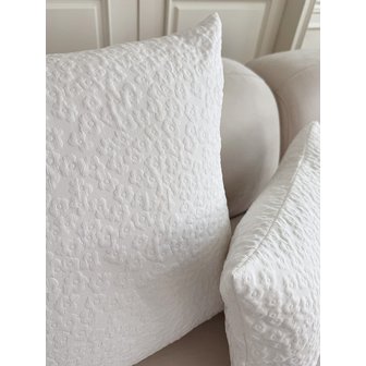 THE AN 화이트 블룸 소파 쿠션커버