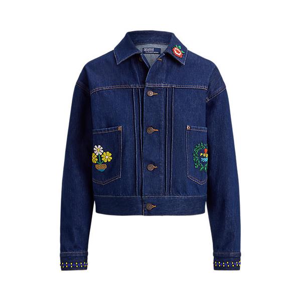 여성 비즈 데님 트러커 재킷(WMPOOTWNDK20031410)