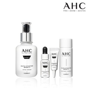 AHC [선물대전] 프로샷 글루타 브라이트3 인트라세럼 40ml+세럼5ml+아이크림5ml+에센스20ml