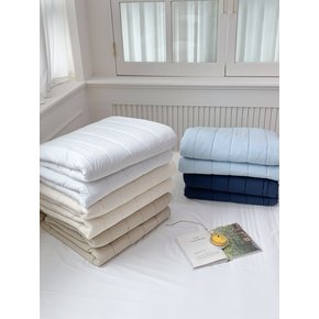 60수 순면 먼지없는 고정밴딩 누빔침대패드 SS/Q 5colors