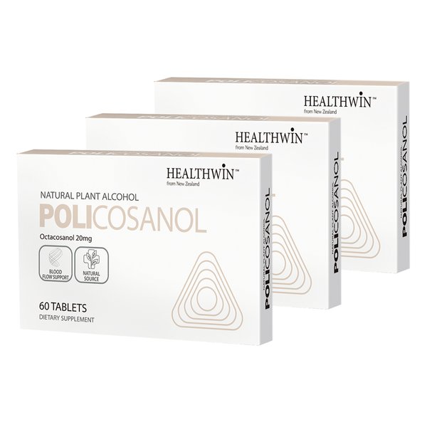 뉴질랜드 HealthWin 헬스윈 폴리코사놀 (옥타코사놀 20mg) 60정 3팩