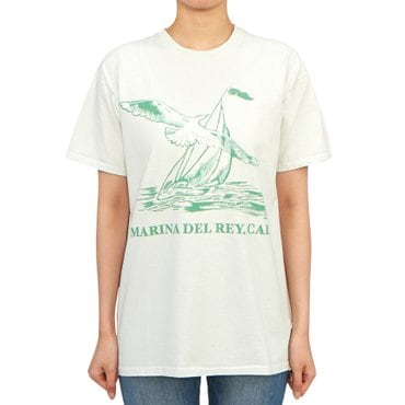 와일드동키 여성 반팔티셔츠 T MARINA DEL REY LIGHT DYED GREEN W