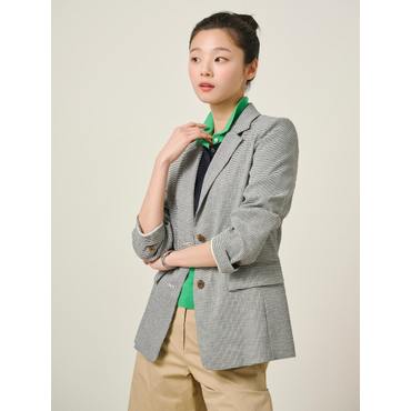 빈폴레이디스 25SS 리넨 혼방 와우 재킷 - 네이비 BF5311C04R