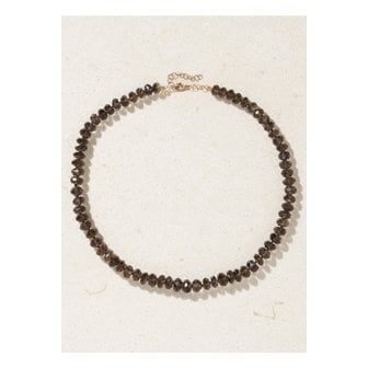  지아 지아 골드 스모키 쿼츠 네크리스 브라운 1647597359601398