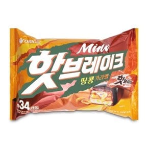 오리온 핫브레이크 미니 땅콩 카라멜 455g 탕비실간식 (WDD577D)