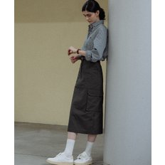 H-line cargo skirt_Gray