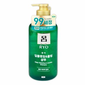 려 쿨샴푸 두피 피지 각질 딥클렌징 쿨링 샴푸 550ml (WD441B1)