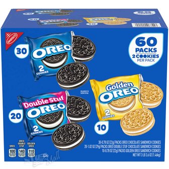  오레오 쿠키 버라이어티 팩 60개입 OREO COOKIES VARIETY PACK