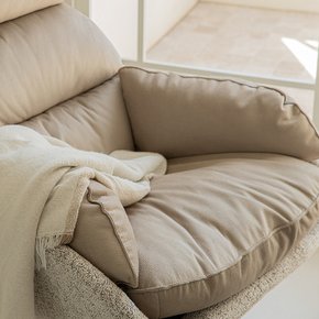칼모 패브릭 라운지 의자 스툴 세트 (하이백) (착불)