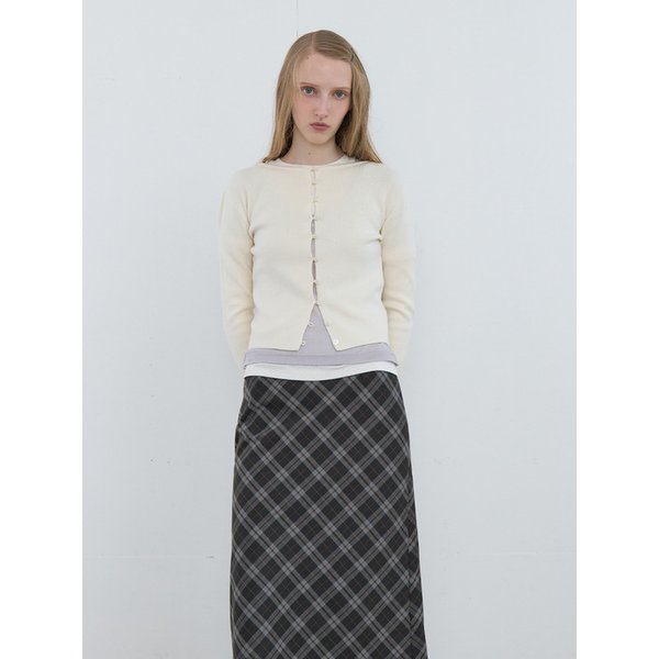 Button Up Knit Top Ivory