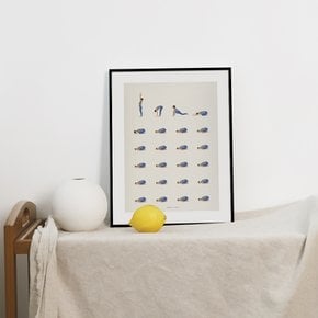그림액자  Yoga / 지젤 데켈