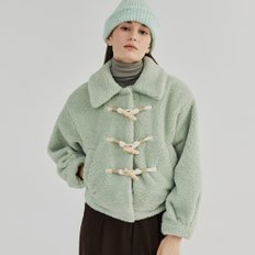 ECO FUR DUFFLE JACKET MINT