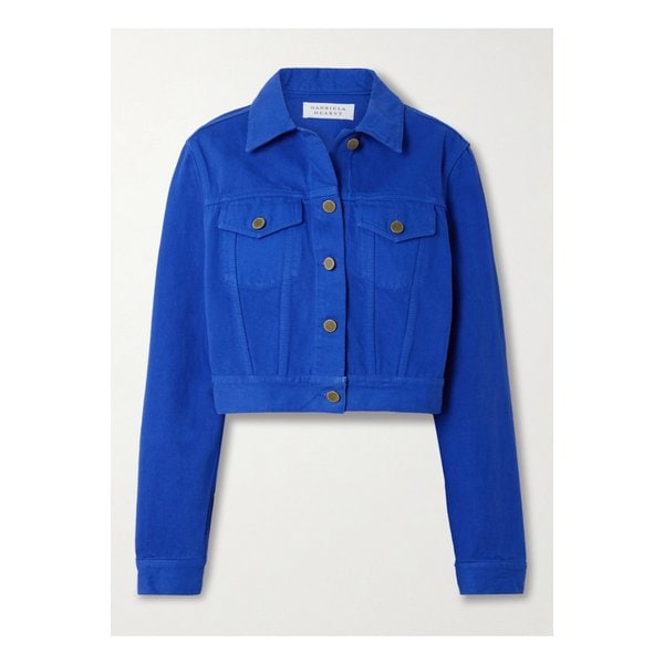 브론테 크롭  데님 재킷 블루 46376663162907646