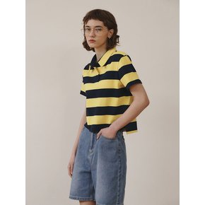 WIDE STRIPE COLLAR TEE YELLOW 긴팔/반팔