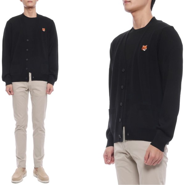 [부산점] 26SS 남성 폭스헤드 울 가디건 (PM00501KT1181 P199 26S)