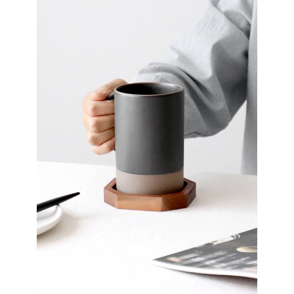 국내생산 카페 오릇 투톤 예쁜 머그컵 롱 460ml