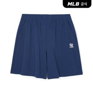 MLB [코리아공식] 베이직 스몰로고 냉감 5부 반바지 NY (Navy)