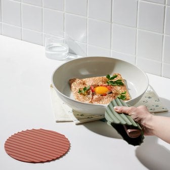 JAJU 실리콘 냄비 받침_17.5cm_카키 J70N903150500