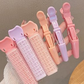 헤어볼륨 집게 앞머리 구르프 헤어롤 집게 세트