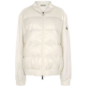 [부산점] 몽클레어 화이트 코튼 믹스 구스 다운 집업 자켓 MAGLIA APERTA 8G00029 89A2Y 034