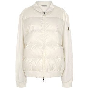 [부산점] 몽클레어 화이트 코튼 믹스 구스 다운 집업 자켓 MAGLIA APERTA 8G00029 89A2Y 034