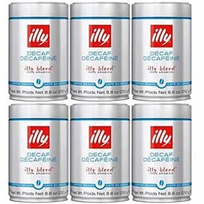 일리 디카페이나토 홀빈 원두 커피 Illy Decaffeinato Decaf Whole Bean Coffee 250g 6캔