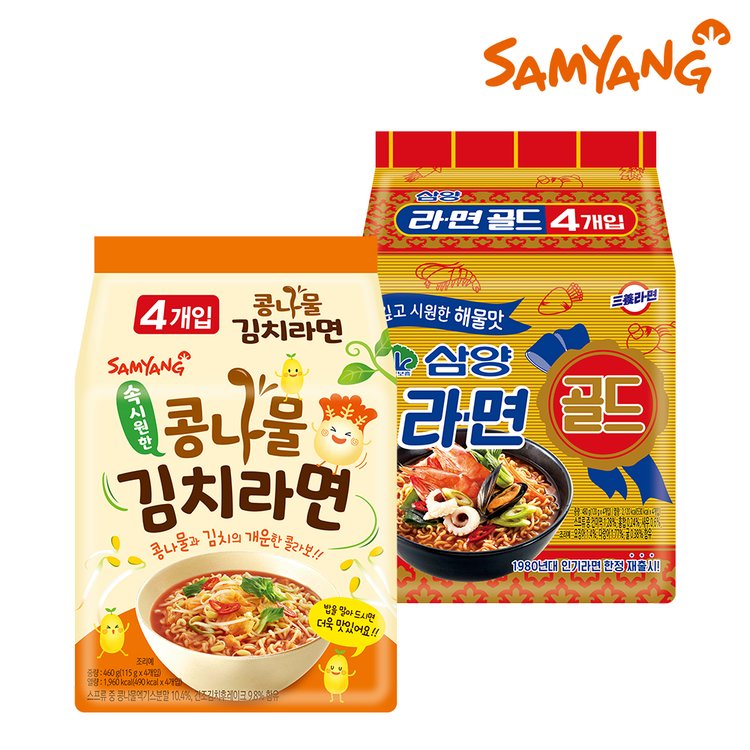 삼양 콩나물김치라면 4입+삼양라면 골드 4입, 믿고 사는 즐거움 SSG.COM 삼양 콩나물김치라면 4입+삼양라면 골드 4입, 믿고 사는 즐거움 Ssg.Com