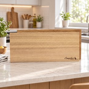 캄포나무 플레이팅 도마(소) 통원목 무절 우드 커팅보드 캠핑 나무도마 38x16x2.5cm