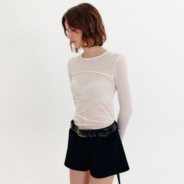 룩캐스트 아멜리아 라운드 절개 티셔츠 / AMELIA ROUND INCISION T-SHIRT_3colors