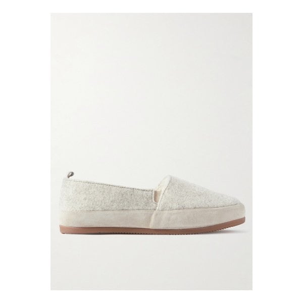 물로 스웨이드 트림 울 펠트 슬리퍼 1647597322878029