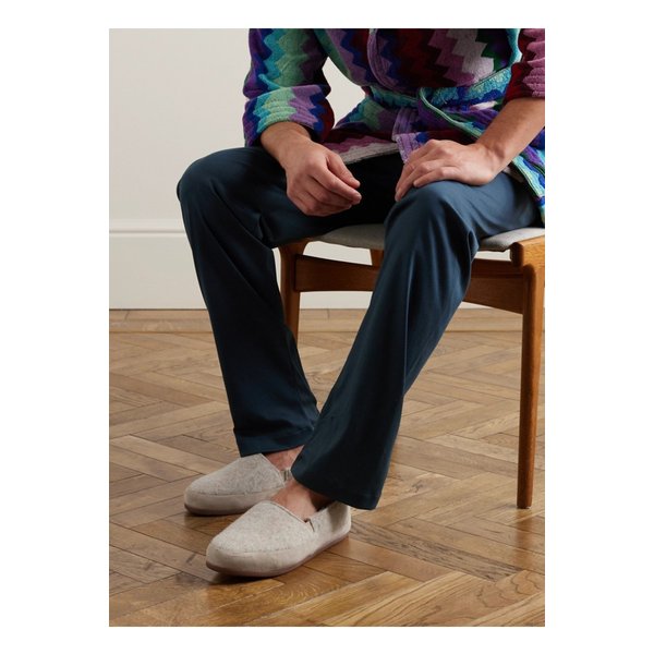 물로 스웨이드 트림 울 펠트 슬리퍼 1647597322878029