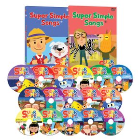 슈퍼심플송 SUPER SIMPLE SONG 베스트 Collection DVD 16종세트(가사집포함)