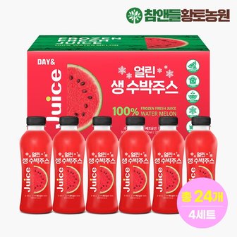 참앤들황토농원 데이앤 얼린 생 수박주스 300ml x 24병