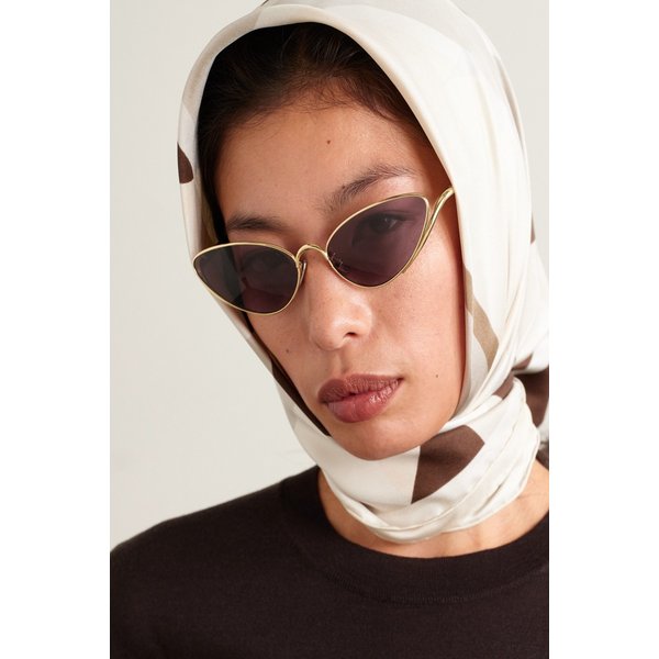 캣아이 골드톤 선글라스 46376663162984051