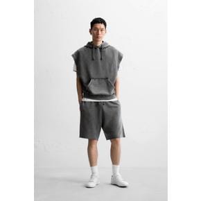 워시드 후드 스웨트셔츠 0962/381 ANTHRACITE GREY