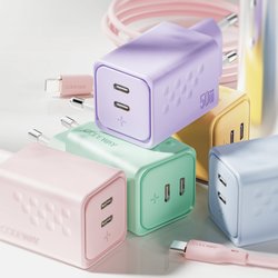 코드웨이 팔레트 C타입 50W 초고속 충전기 + C to C 고속 충전 케이블 크림 화이트