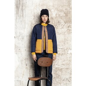 MILIO - Tricolor padded Jacket_NAVY_ LNVA2PD01W470NAVY