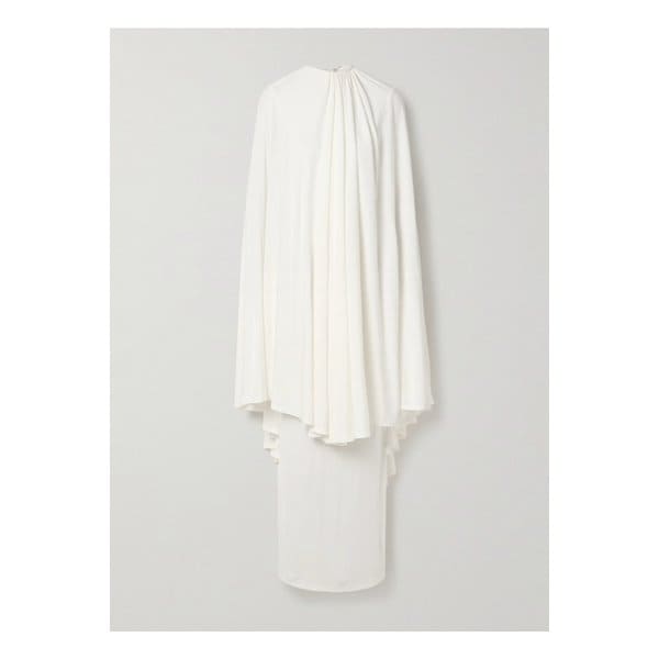 마리 아담 리나트 케이프 이펙트 레이어드 개더 크레이프 저지 맥시 원피스 1647597336167945