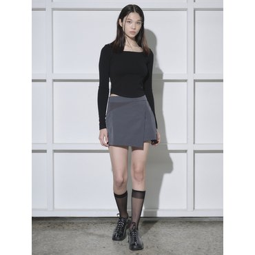 샐러드볼즈 COLORWAY MINI SKIRT [MIDNIGHT GREY]